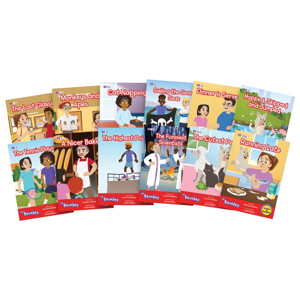 Beanstalk Books: The Beanies Hi-Lo Diversity Decodables - 12 Book Set for Phase 6 Reading | Perfect for Struggling Readers & ESL Students in Elementary Classrooms