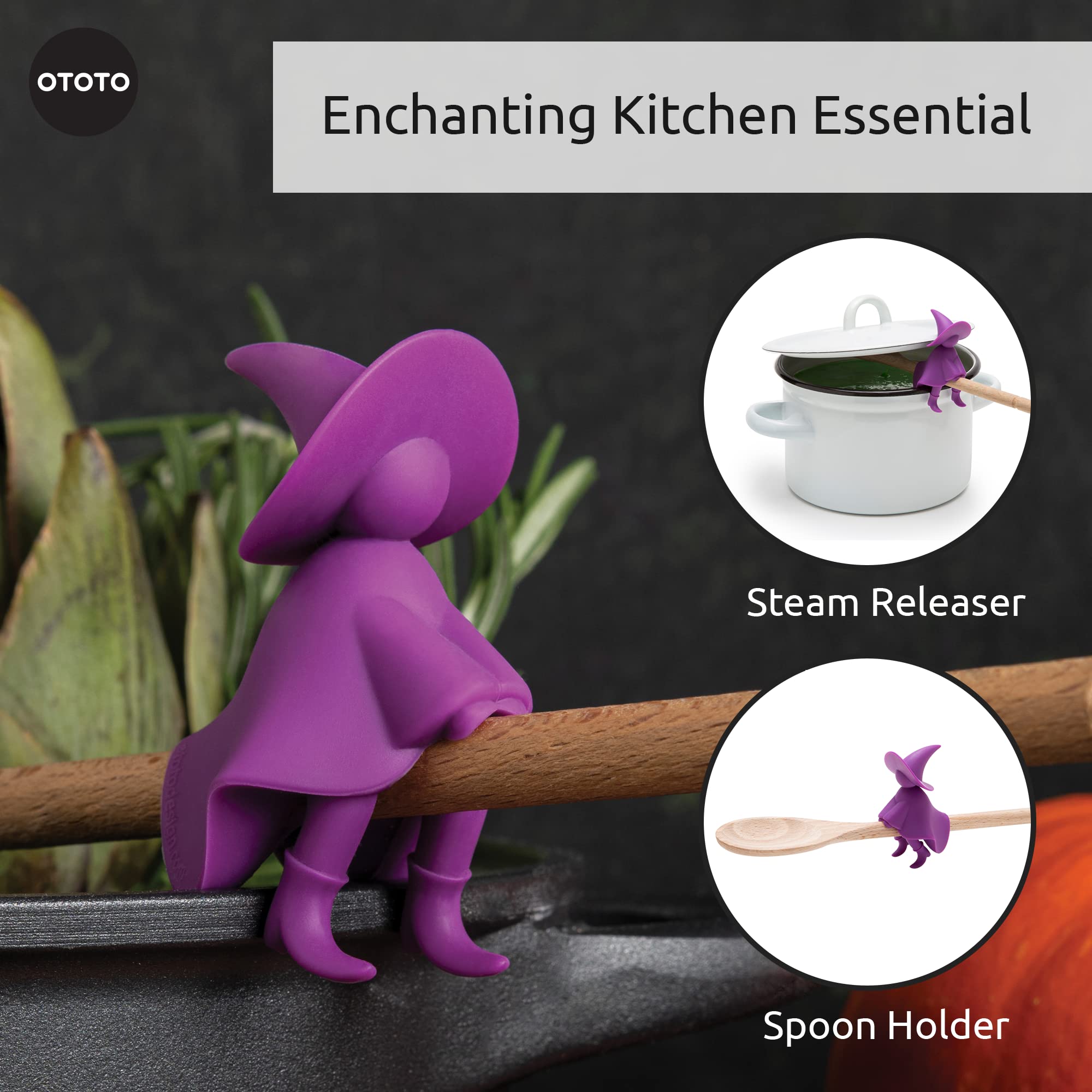 OTOTO Funny Spoon Holder - Durable Stove Top Spoon Rest, Unique Cooking Gadget, Perfect Gift for Kitchen Enthusiasts, Cute & Functional Kitchen Accessory for Everyday Cooking
