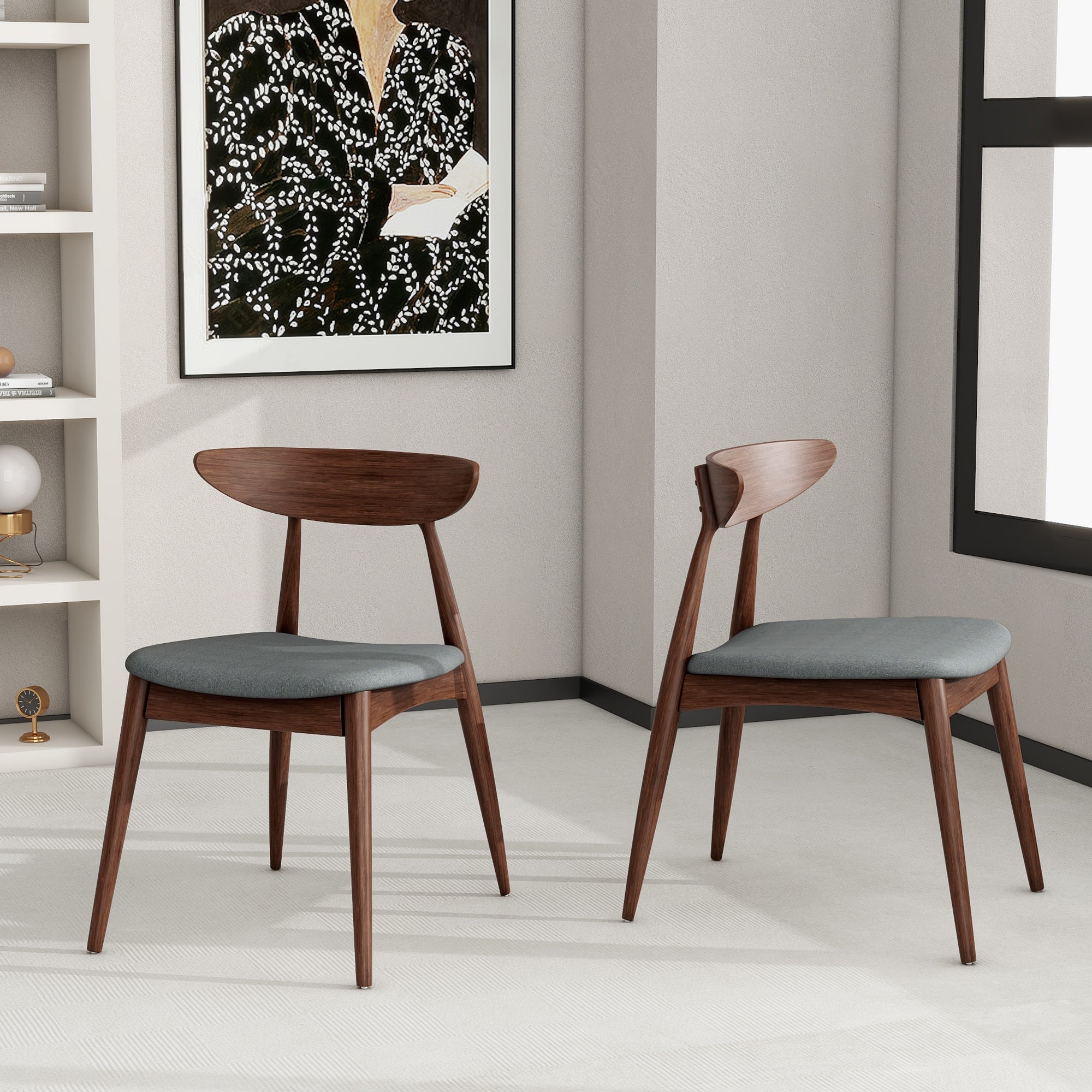 2-Pack Modern Dining Chairs - Sturdy & Comfortable Kitchen Chairs for Home, Office, Restaurant - Perfect for Dining Room, Breakfast Nook, or Small Space Decor