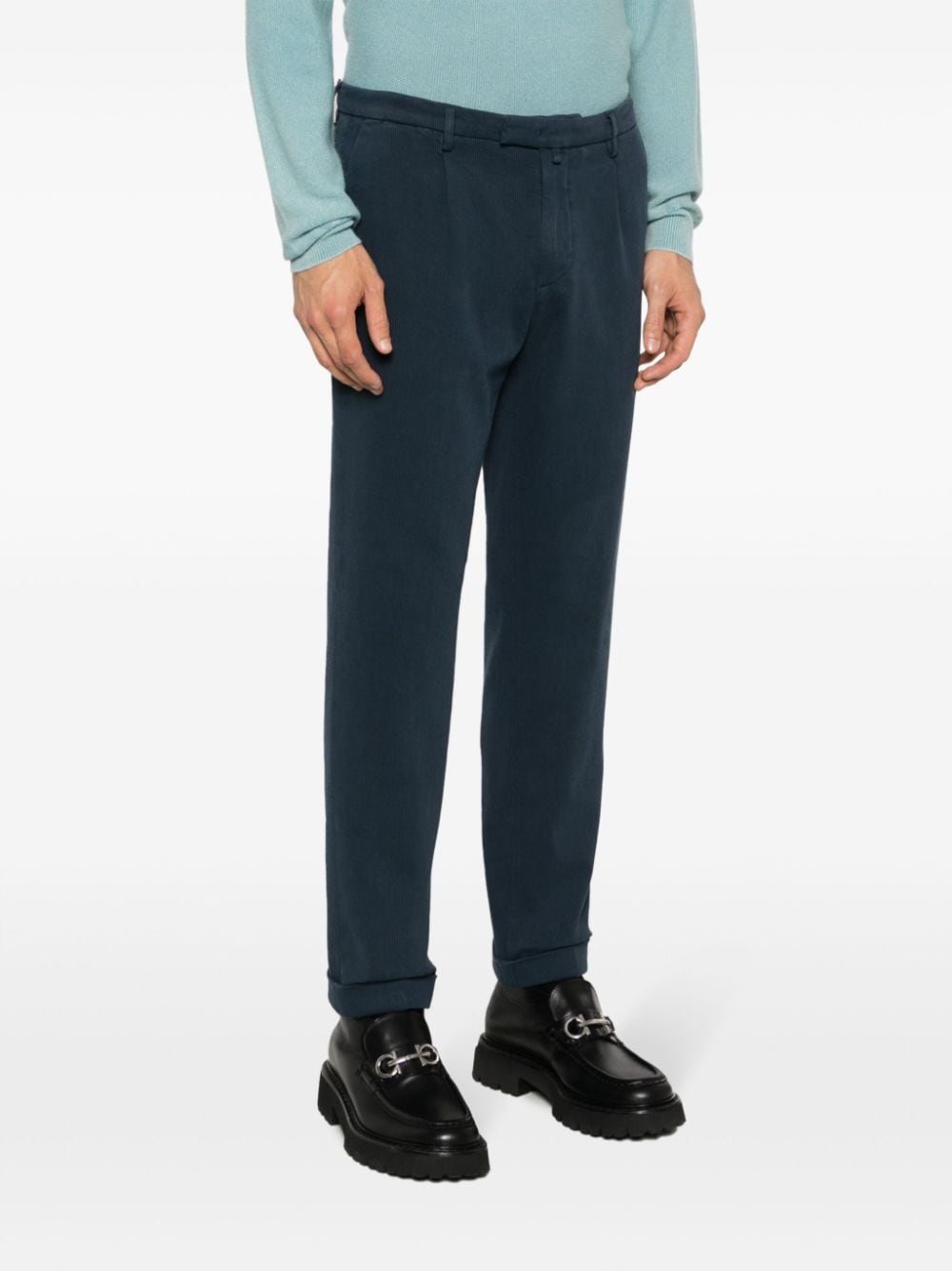 Premium Blue Briglia Trousers for Men - Comfortable Stretch Fit Casual Pants for Work, Travel & Outdoor Activities