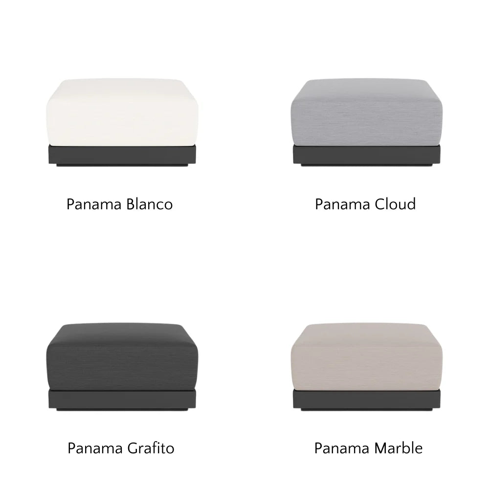 Antigua Outdoor Ottoman - Waterproof Patio Furniture, Weather-Resistant Storage Bench for Garden, Deck, Porch - Perfect for Outdoor Relaxation & Extra Seating