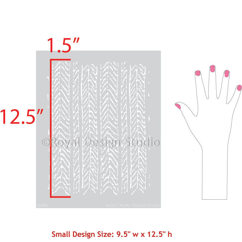 Funky Fibers Furniture Stencil - Reusable DIY Home Decor Painting Template for Wood, Fabric & Walls | Perfect for Upcycling Furniture, Craft Projects & Wall Art