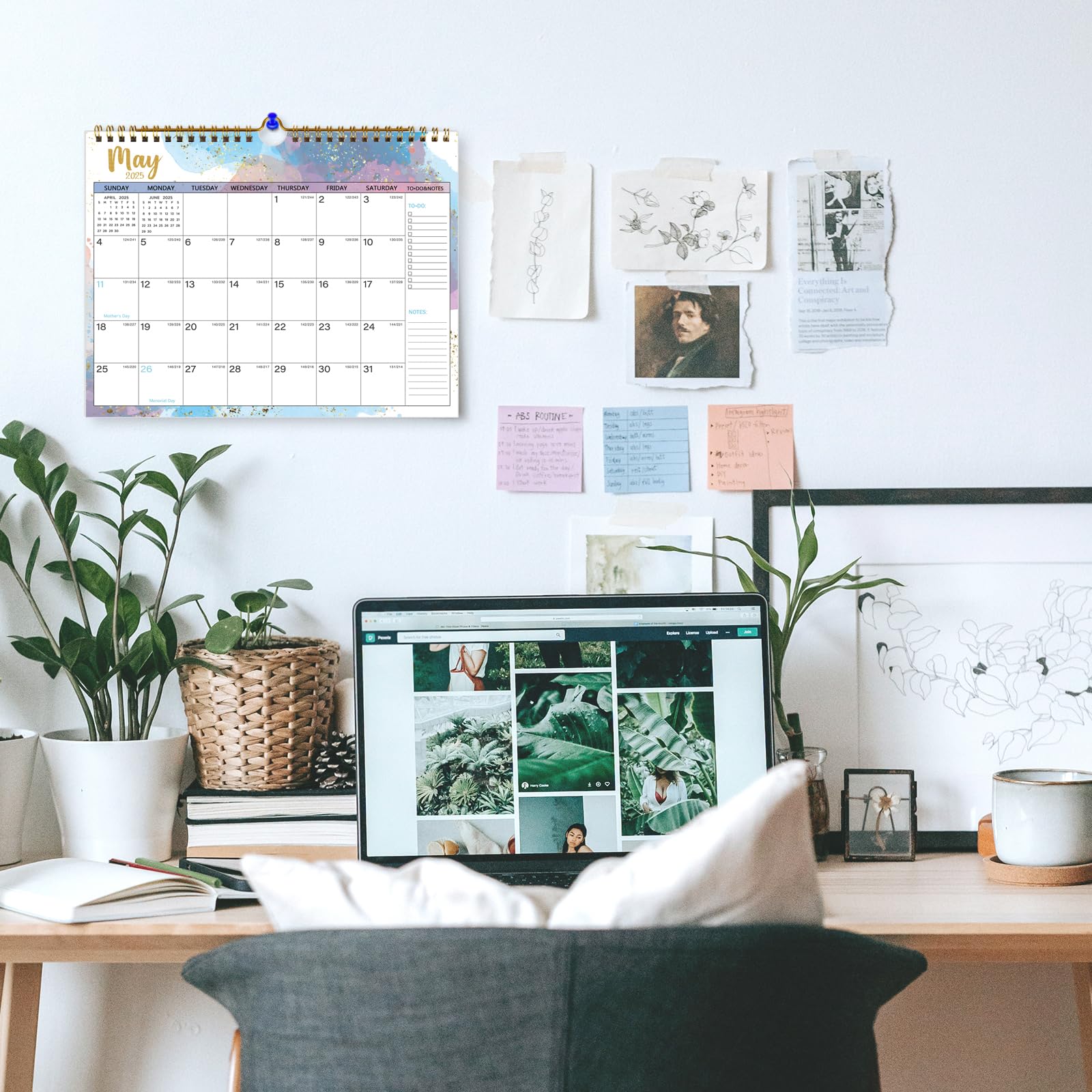 2025-2026 Wall Calendar 18 Months (January 2025 - June 2026) with Julian Dates | 11