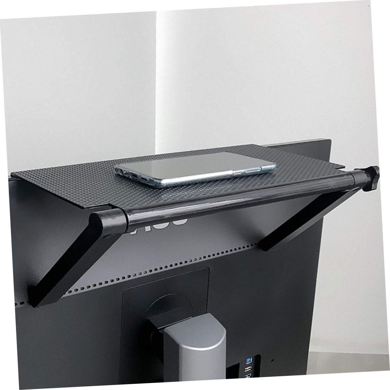LALADEFIEE 3-Pack ABS Plastic Shelf for Computer Screen, LCD TV, Laptop Stand, Tabletop Organizer - Perfect for Home Office, Living Room, and Bedroom