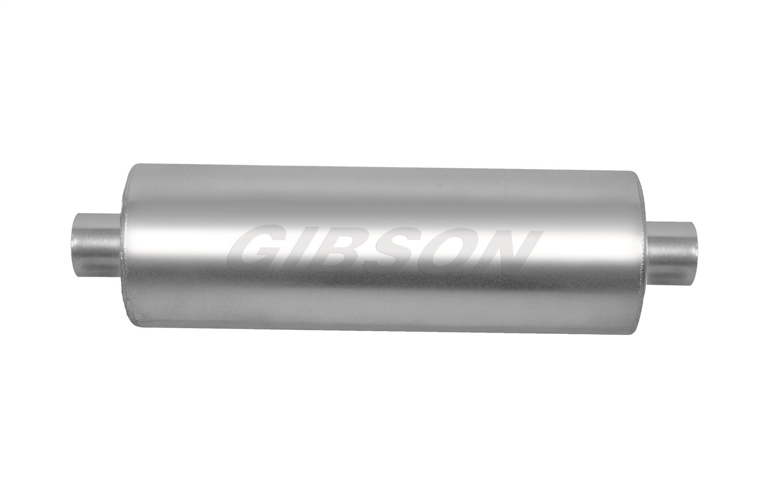 Gibson Performance 788040S SFT Superflow Center Round Muffler - Stainless Steel Exhaust System - Perfect for Trucks, SUVs & Performance Vehicles