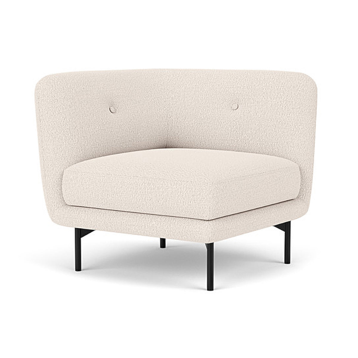 Alfred Boucle Right 1 Seater Modular Sofa - Modern Accent Chair for Living Room, Bedroom & Office - Compact Single Seater Couch with Removable Cushions