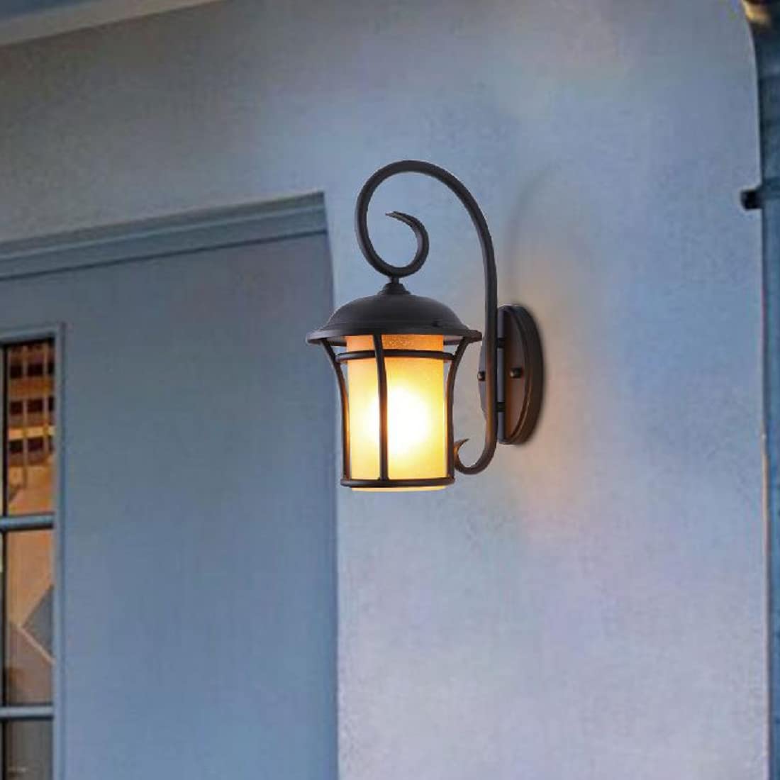 TFCFL Rustic Outdoor Wall Light Sconce - 14.5