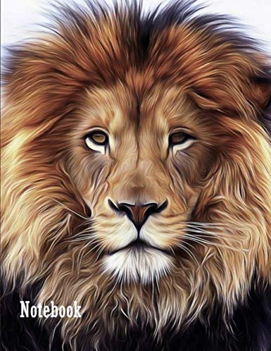 Premium Lion Notebook - 8.5 x 11 Inch College Ruled Writing Journal with 150 Pages for Students, Professionals & Home Office Use | Perfect for Note Taking, Journaling & Creative Writing