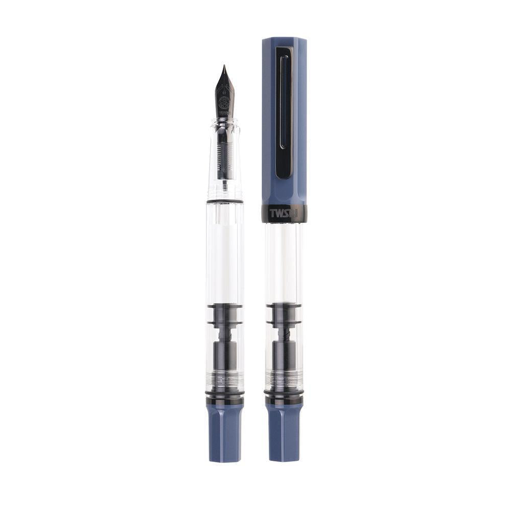 TWSBI Eco Slate Blue Fountain Pen with Onyx Black Nib - Premium Writing Instrument for Journaling, Note Taking & Calligraphy