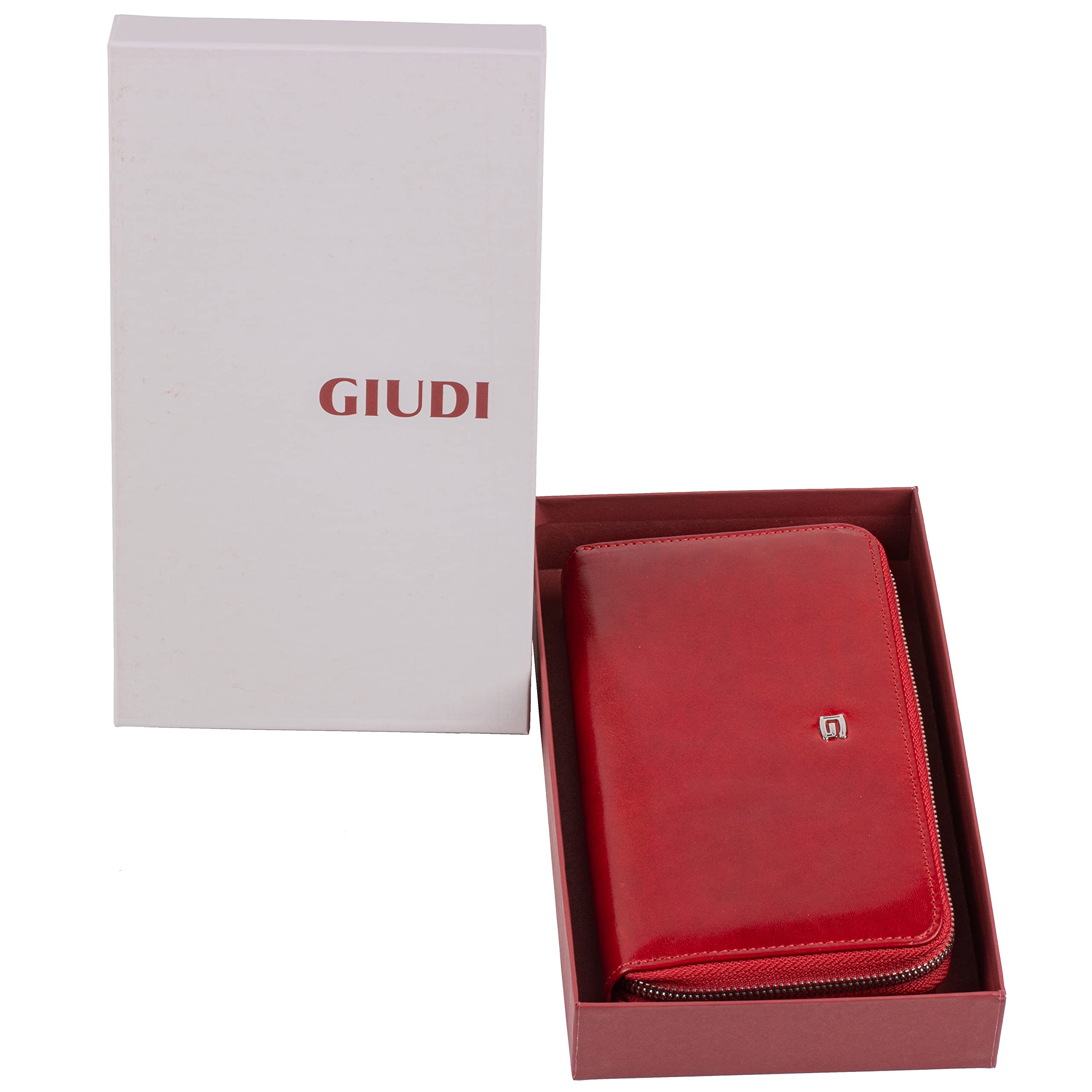Giudi Luxury Women's Wallet - Genuine Italian Leather - Large Capacity Ladies Purse - Perfect for Everyday Use & Gift Giving