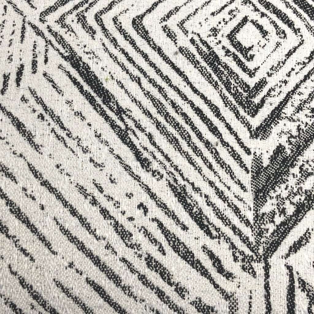 Geometric Etchings Black & Off-White Pillow Cover - Modern Home Decor for Living Room, Bedroom & Sofa - Soft & Stylish Throw Pillow Case - 18x18 Inches