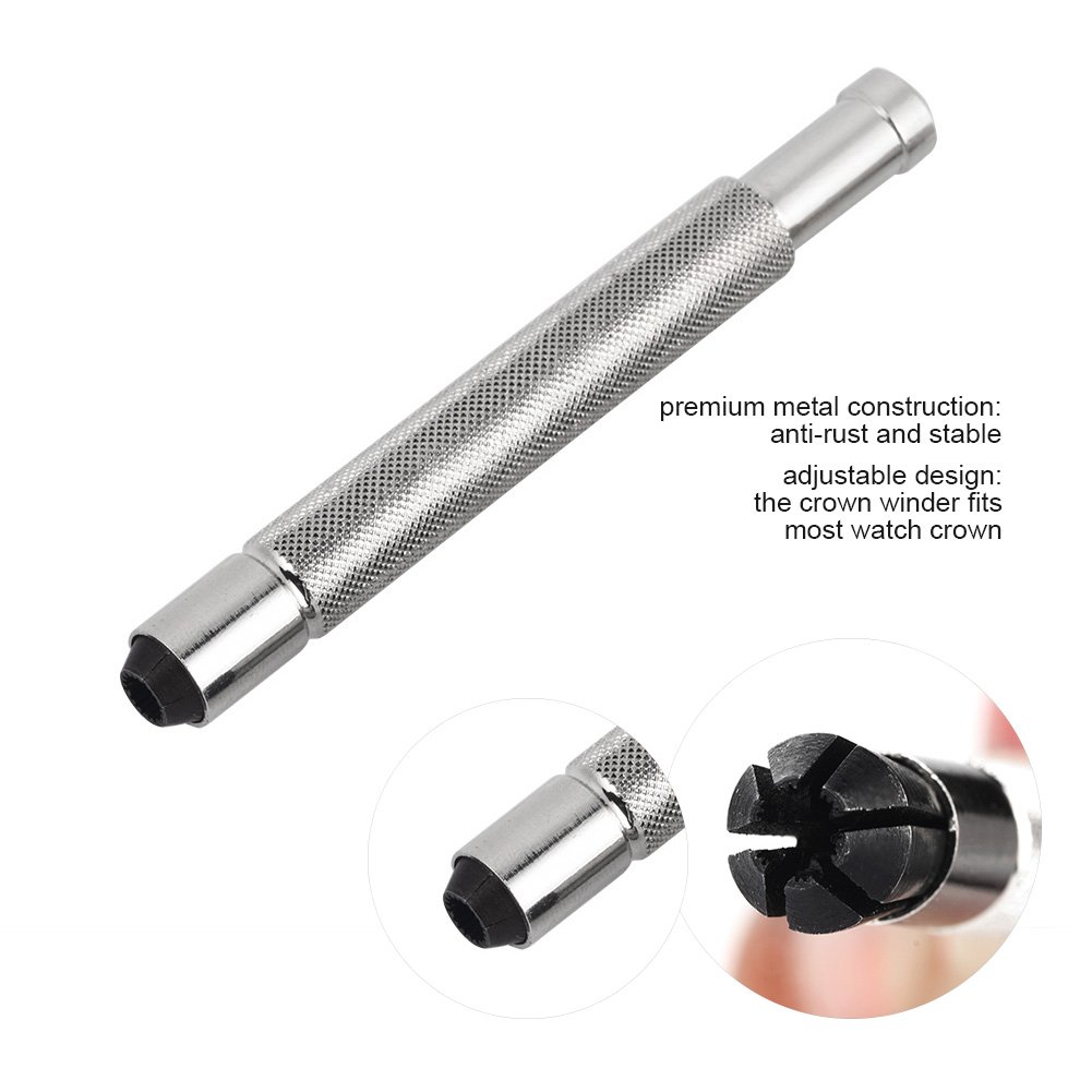 Professional Watch Repair Tool Kit - 3-4.5mm Mechanical Winding Instrument for Wristwatches | Crown Winder Helper for Watchmakers & DIY Enthusiasts | Perfect for Watch Maintenance, Battery Replacement & Timepiece Care