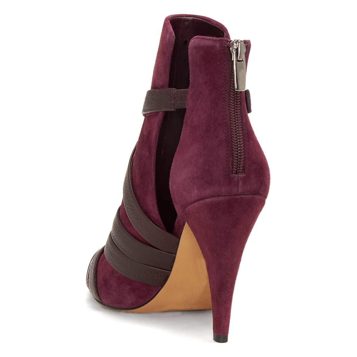 YDN Women's Peep Toe Cone High Heel Booties - Stylish Cutout Buckle Pumps for Party & Evening Dress | Perfect for Night Out, Club, Wedding & Special Occasions