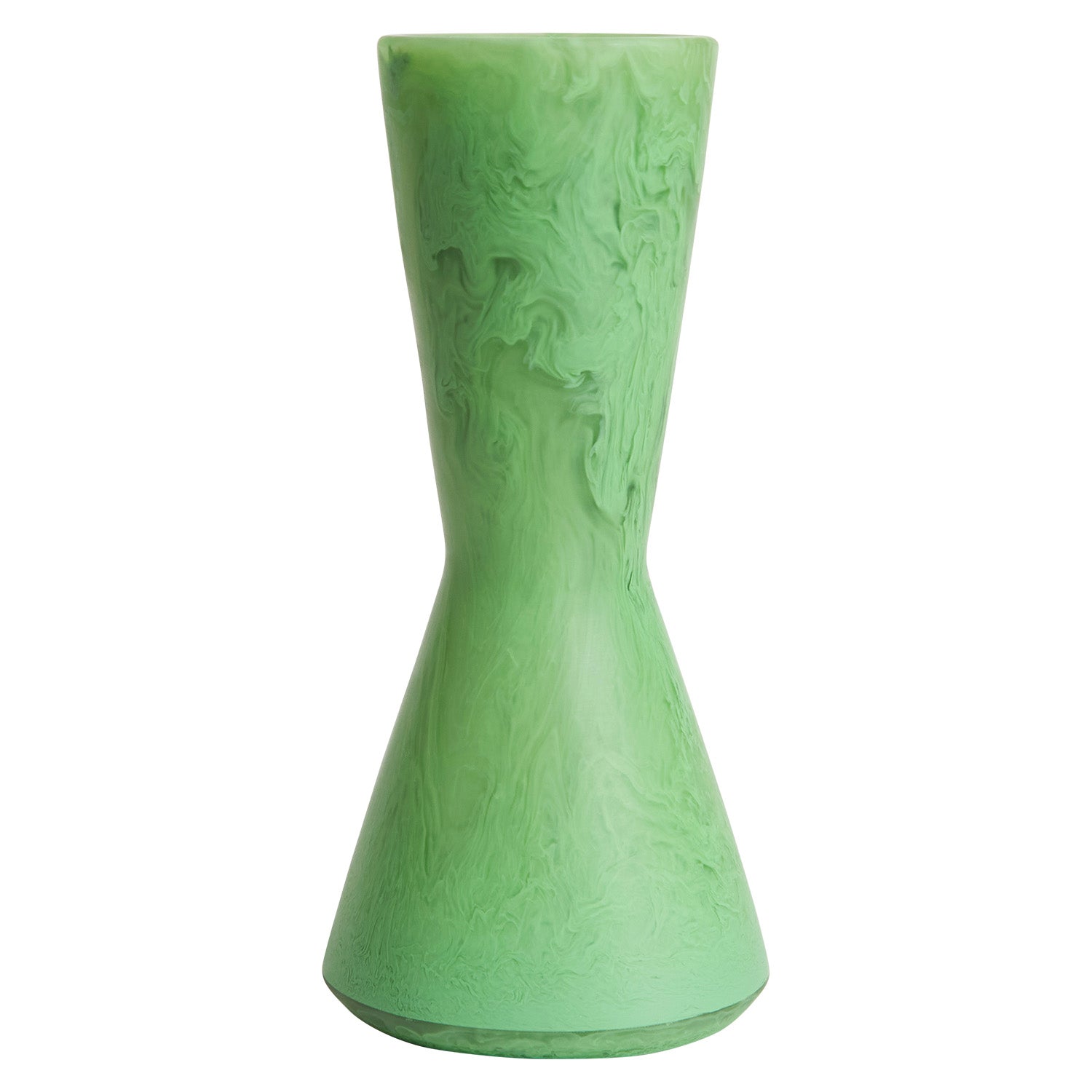 Elessi Emerald Green Glass Vase - Elegant Home Decor for Living Room, Dining Table & Wedding Centerpieces