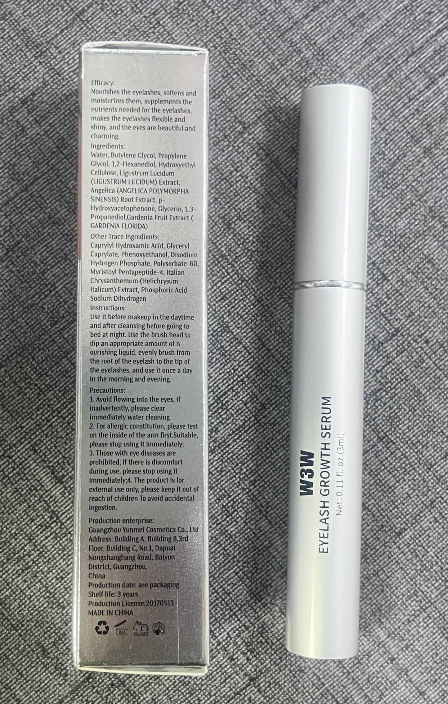 Natural Eyelash Growth Serum for Longer, Fuller & Thicker Lashes & Brows - 3ml Plant-Based Formula with No Irritants | Enhance Lash Volume & Length for Daily Beauty Routine & Special Occasions