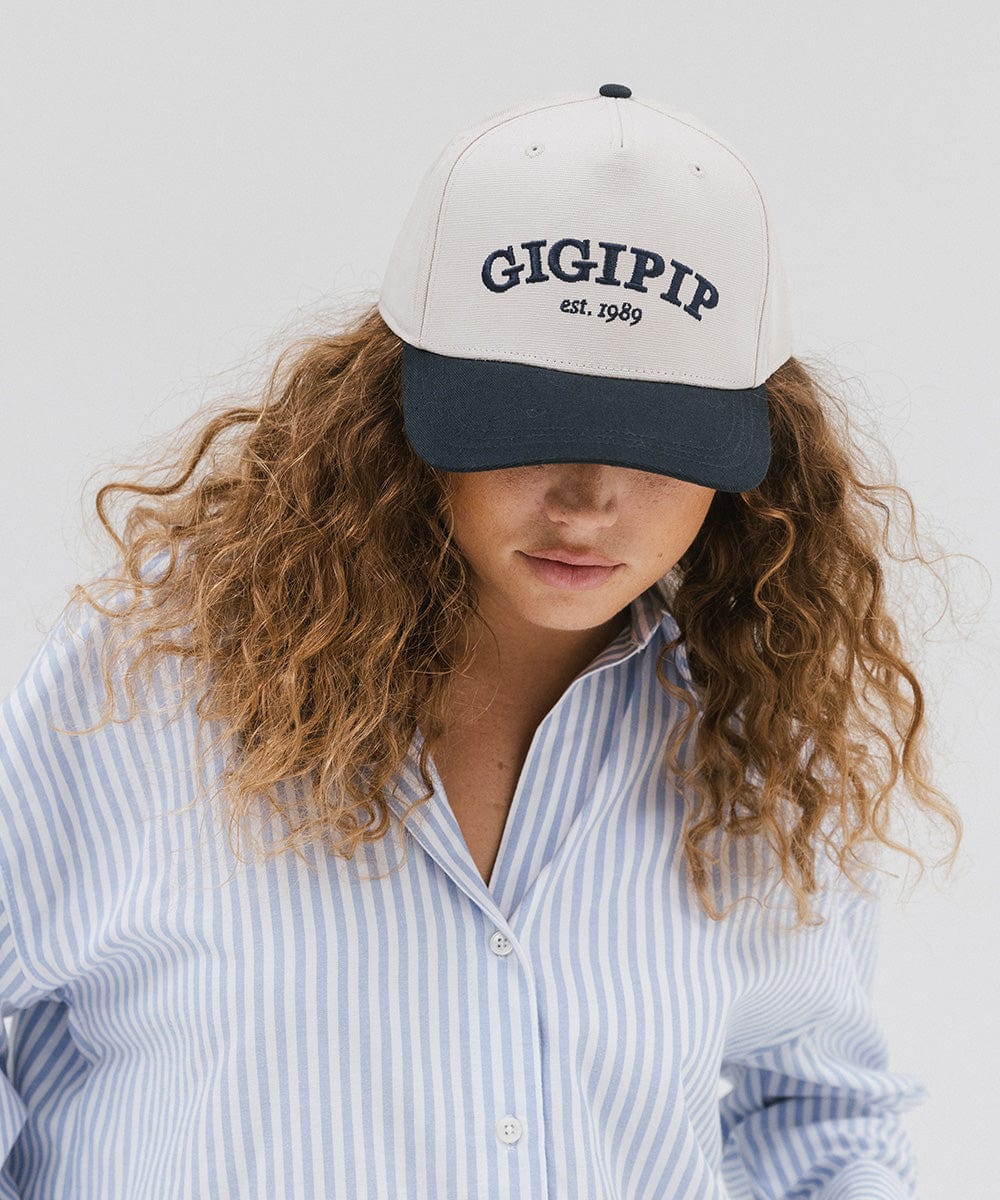 Gigi Pip Women's Vintage Distressed Trucker Hat - Adjustable Snapback Cap for Outdoor, Travel & Casual Wear
