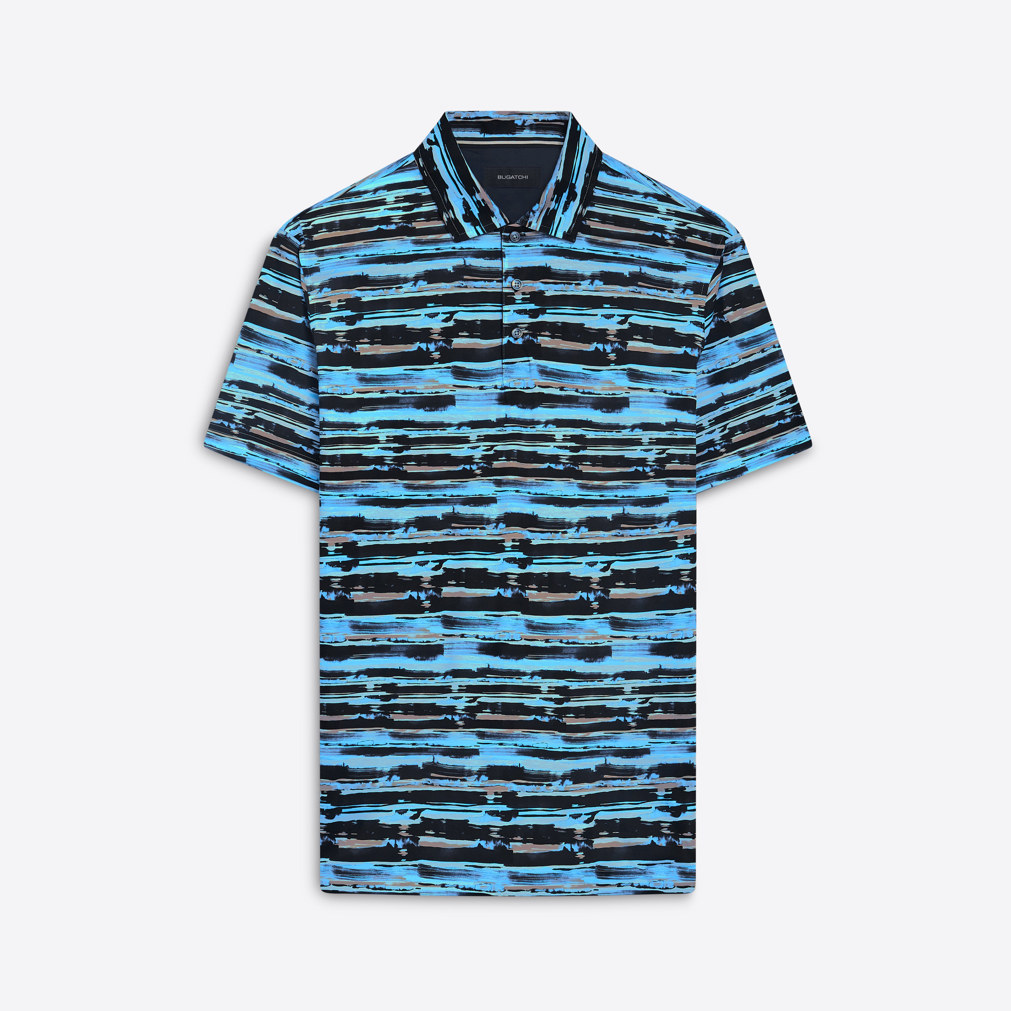 Hendrix Abstract Print Polo Shirt for Men - Stylish Casual & Business Wear - Perfect for Office, Parties, and Everyday Outfits