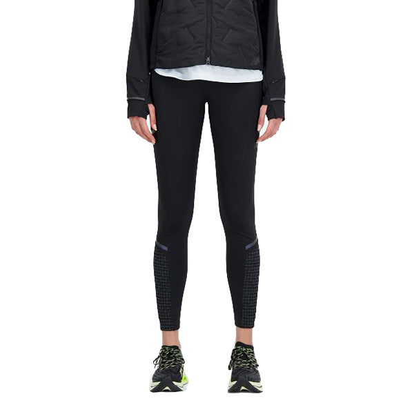 New Balance Impact Run Luminous Heat Women's Running Tights - High-Performance Reflective Workout Leggings for Night Running & Gym Training