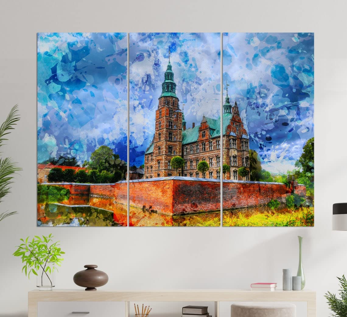 Denmark Canvas Art - Copenhagen Wall Art & Canvas Print - Scandinavian Home Decor for Living Room, Bedroom & Office