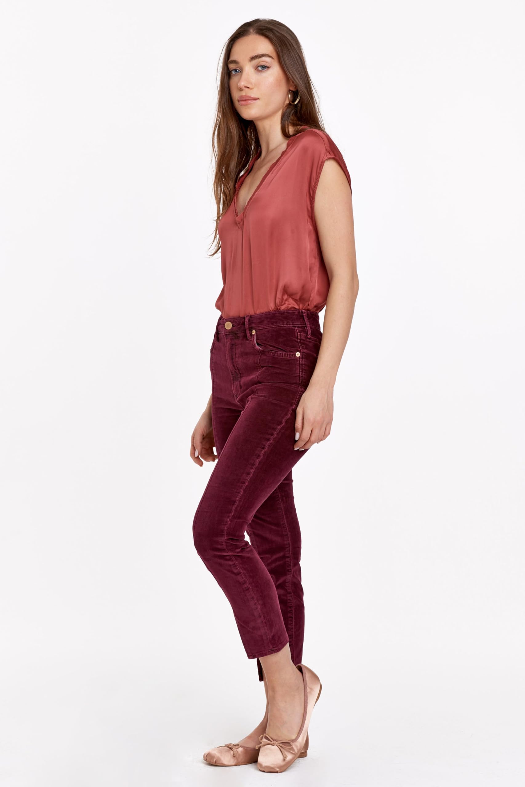 DEAR JOHN Stella Women's Straight Leg High Rise Ankle Slim Jeans - Perfect for Casual Outfits, Work Wear & Everyday Comfort