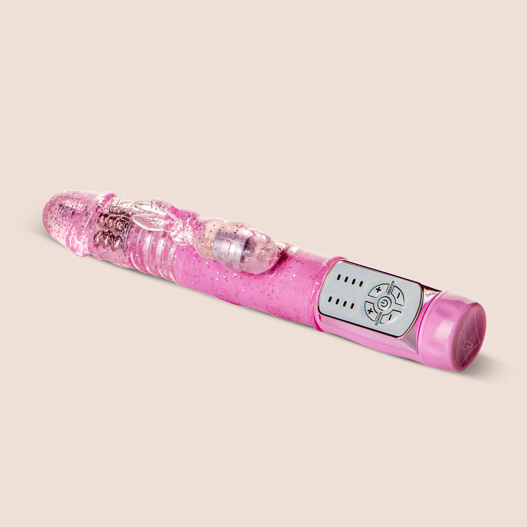 Jack Rabbit® Petite Thrusting Rabbit Vibrator - Multi-Speed Thrusting, Rotating & Vibrating Rabbit Dildo for Women - Perfect for Solo Play & Couples Foreplay