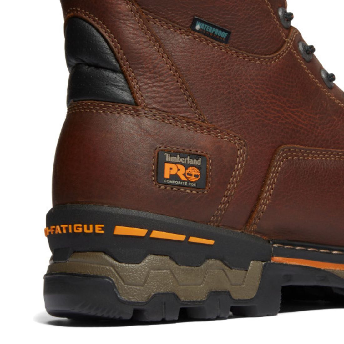 Timberland PRO Boondock Men's 8 Inch Waterproof Composite Toe Work Boots - Brown 89646 | Slip Resistant & Electrical Hazard Safety Shoes for Construction, Warehouse & Outdoor Jobs