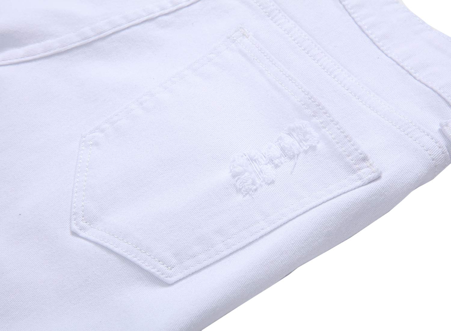 Baylvn Men's Ripped Distressed Denim Shorts - Slim Fit Casual Summer Shorts for Beach, Streetwear & Outdoor Activities