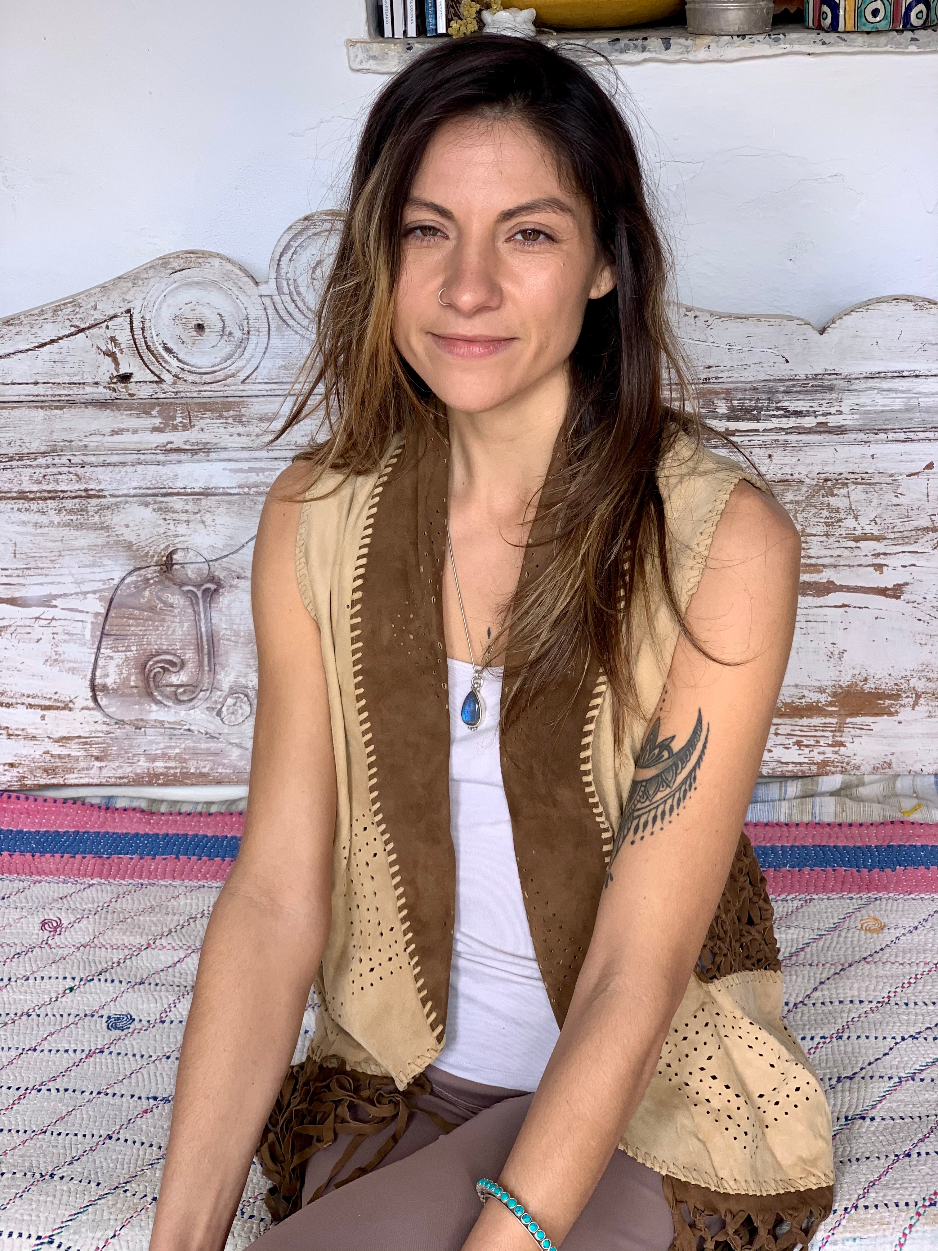 Boho Leather Vest for Women - Stylish Distressed Faux Leather Vest with Fringe - Perfect for Music Festivals, Casual Outfits & Layering