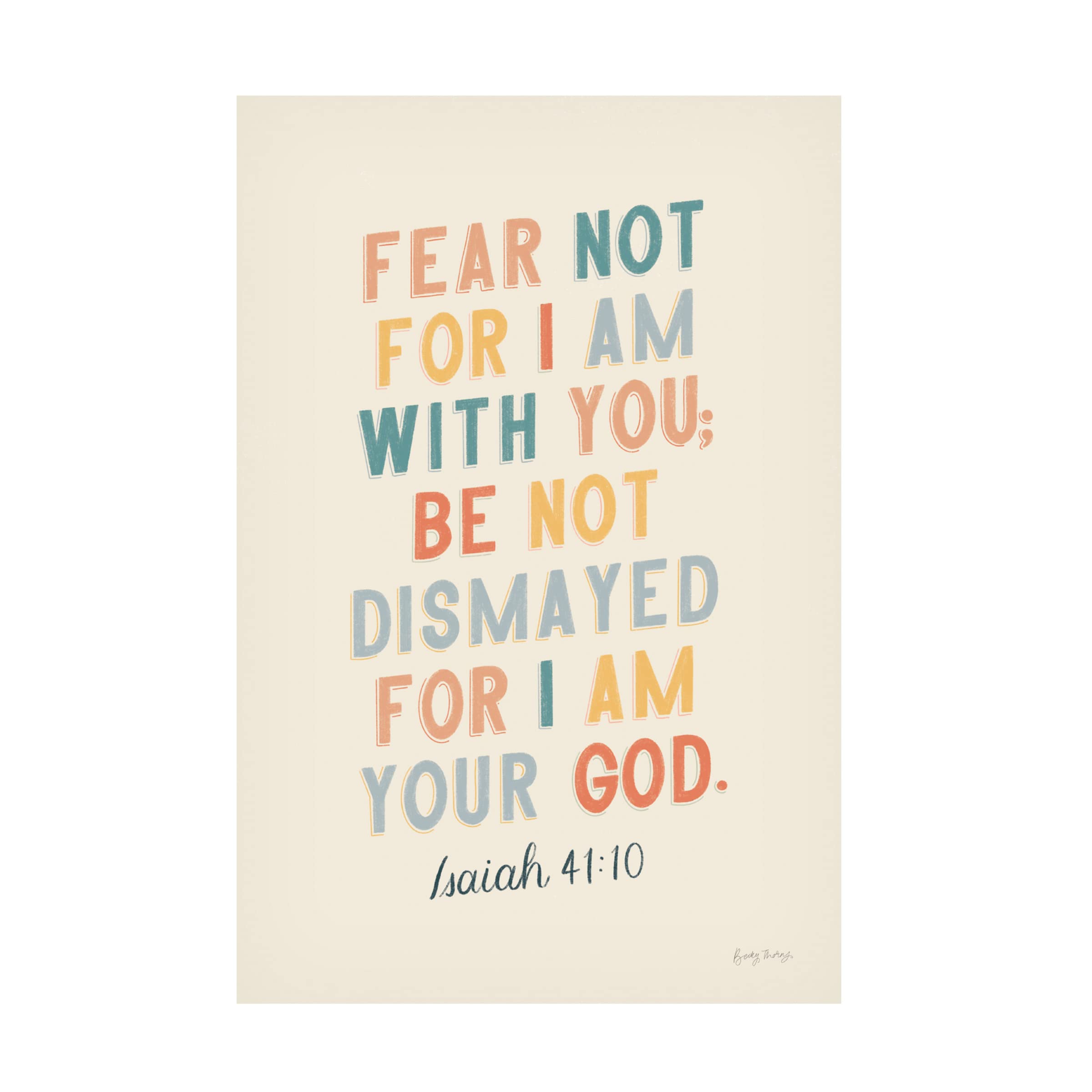 Becky Thorns 'Bible Saying I' Religious Canvas Wall Art Print - 16x24 Inches - Inspirational Scripture Home Decor for Living Room, Bedroom & Office