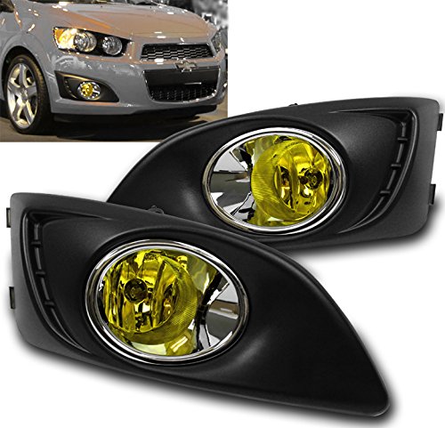 Chrome housing with yellow lens