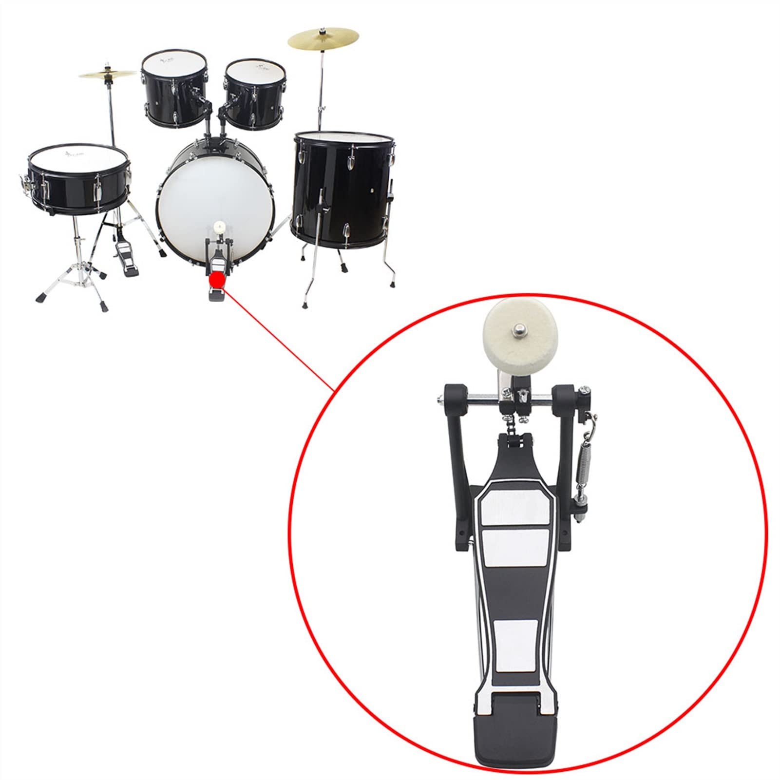 Best Bass Drum Pedal Beater for Drum Kits - Heavy Duty Percussion Instrument Part - Perfect for Live Performances & Studio Recordings