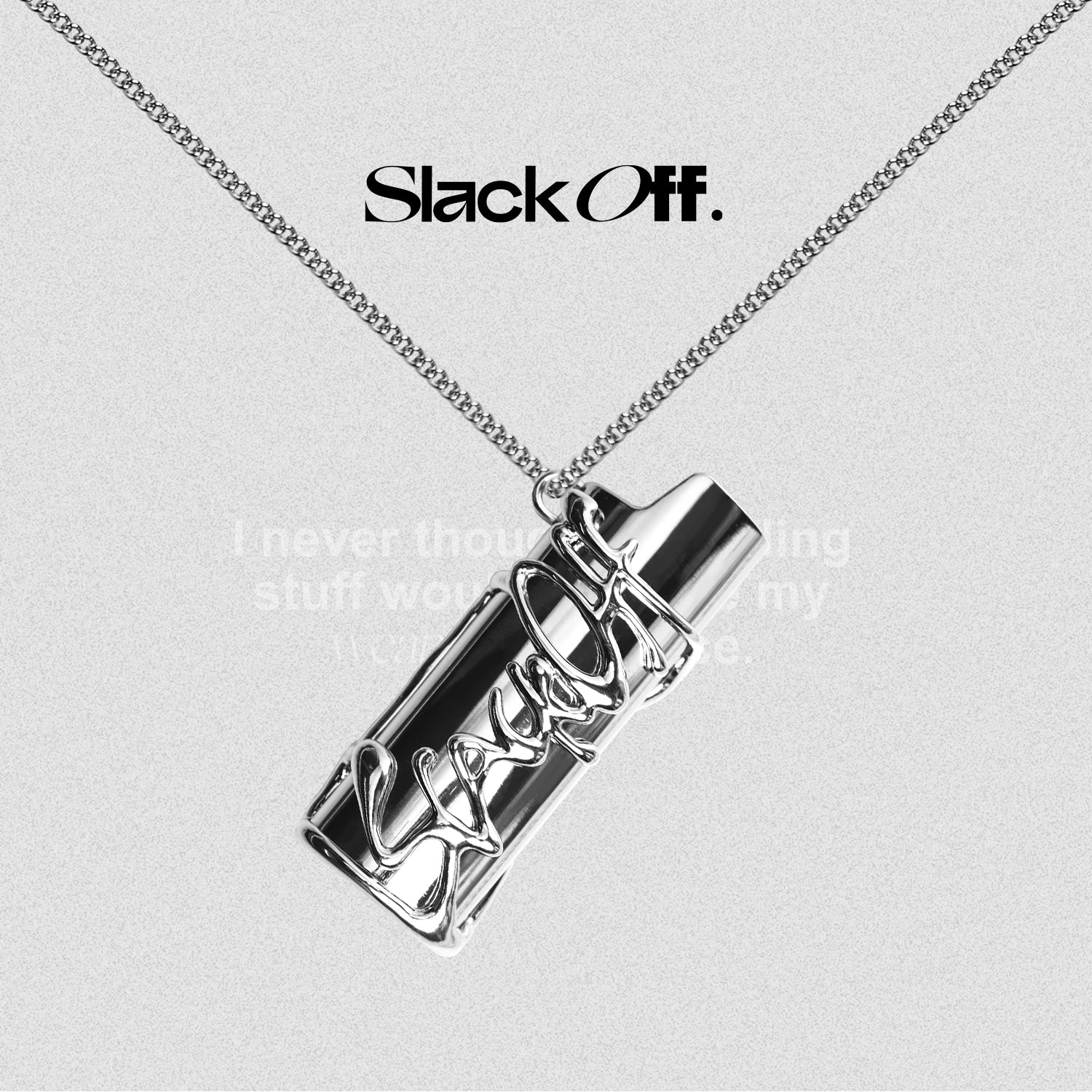 SlackOff Playfire Metal Dual Use Lighter Case - Windproof & Refillable - Perfect for Camping, Hiking, and Outdoor Adventures
