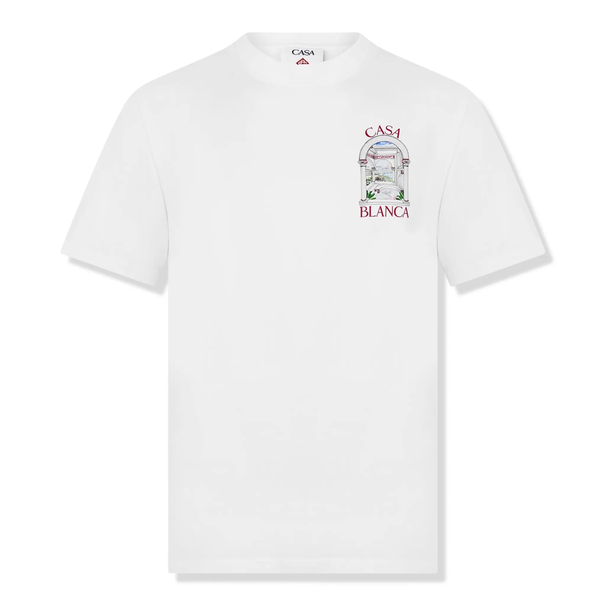 Casablanca Le Passage White T-Shirt for Men - Premium Cotton Crew Neck Tee - Perfect for Casual Wear, Street Style & Everyday Outfits