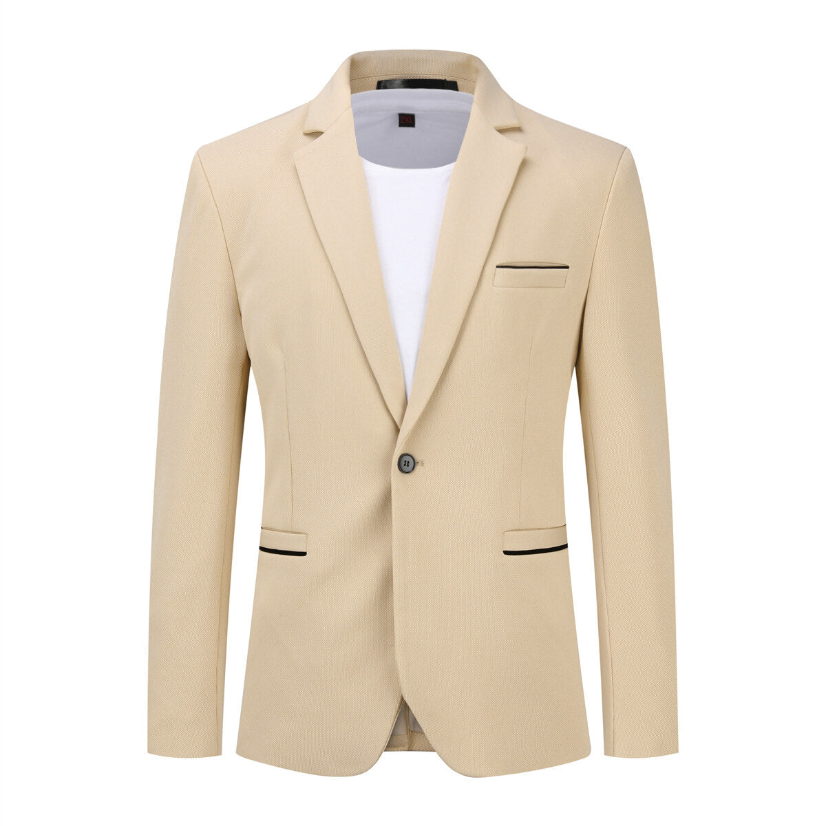 Men's Slim Fit Suit Jacket - Business Blazer Coat for Daily Wear & Office Outfits | Khaki Color | Perfect for Work, Weddings & Formal Events