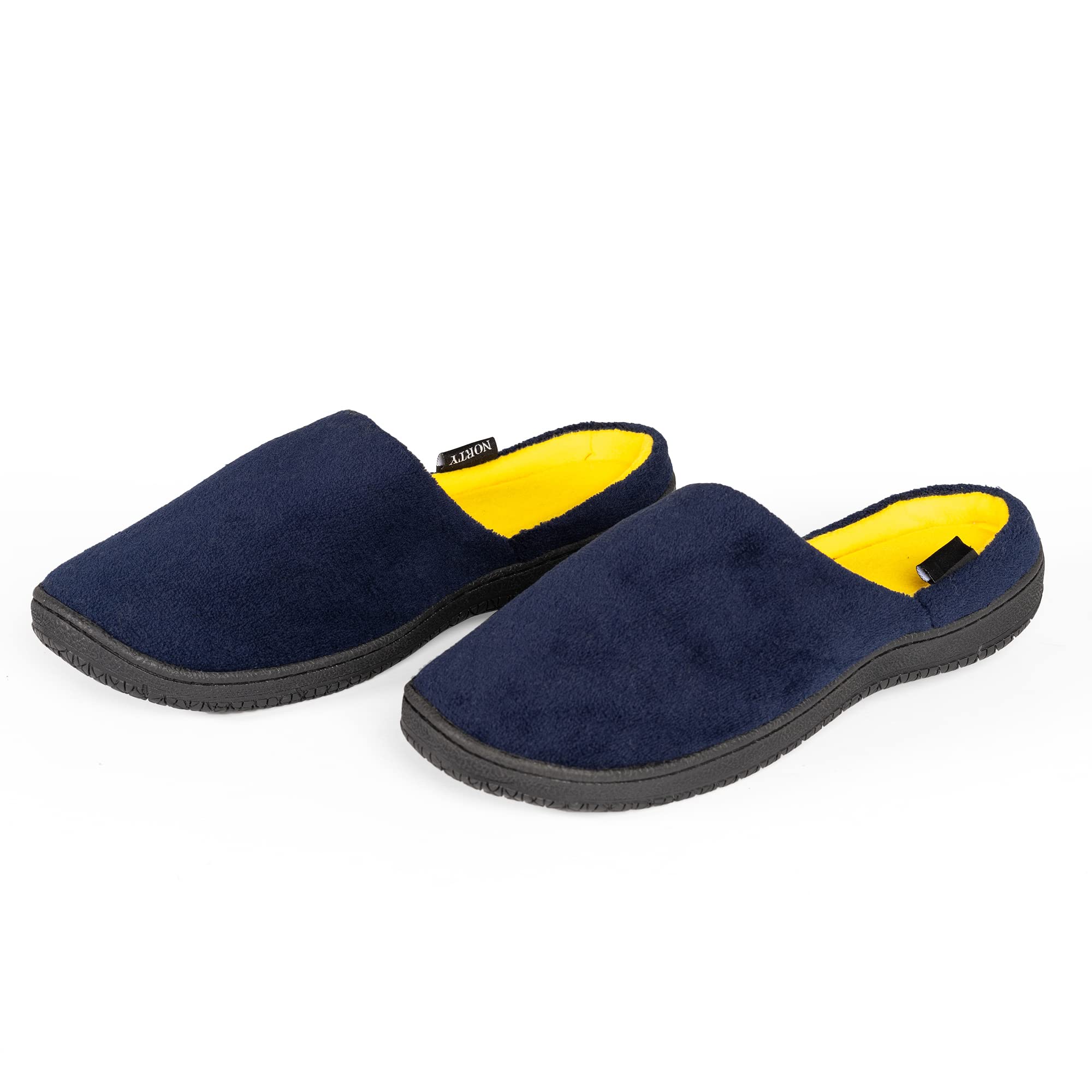 **NORTY Men's Slip-On Clog Slippers with Memory Foam - Comfortable Indoor House Shoes for Relaxation & Lounge Wear**