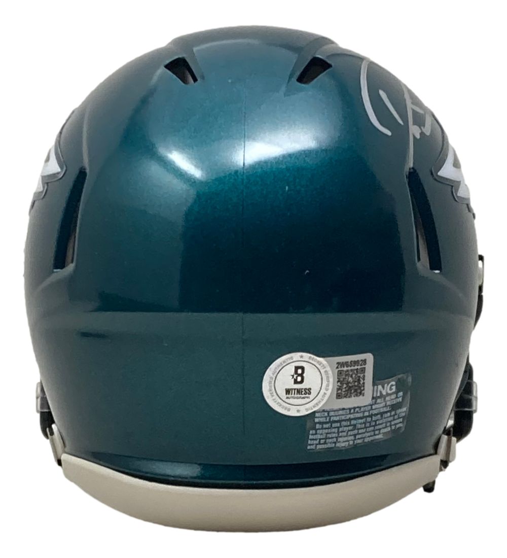Darius Slay Autographed Philadelphia Eagles Mini Helmet with Super Bowl 59 LIX Case - Signed NFL Collectible for Eagles Fans, Sports Memorabilia Display, and Football Gift Idea