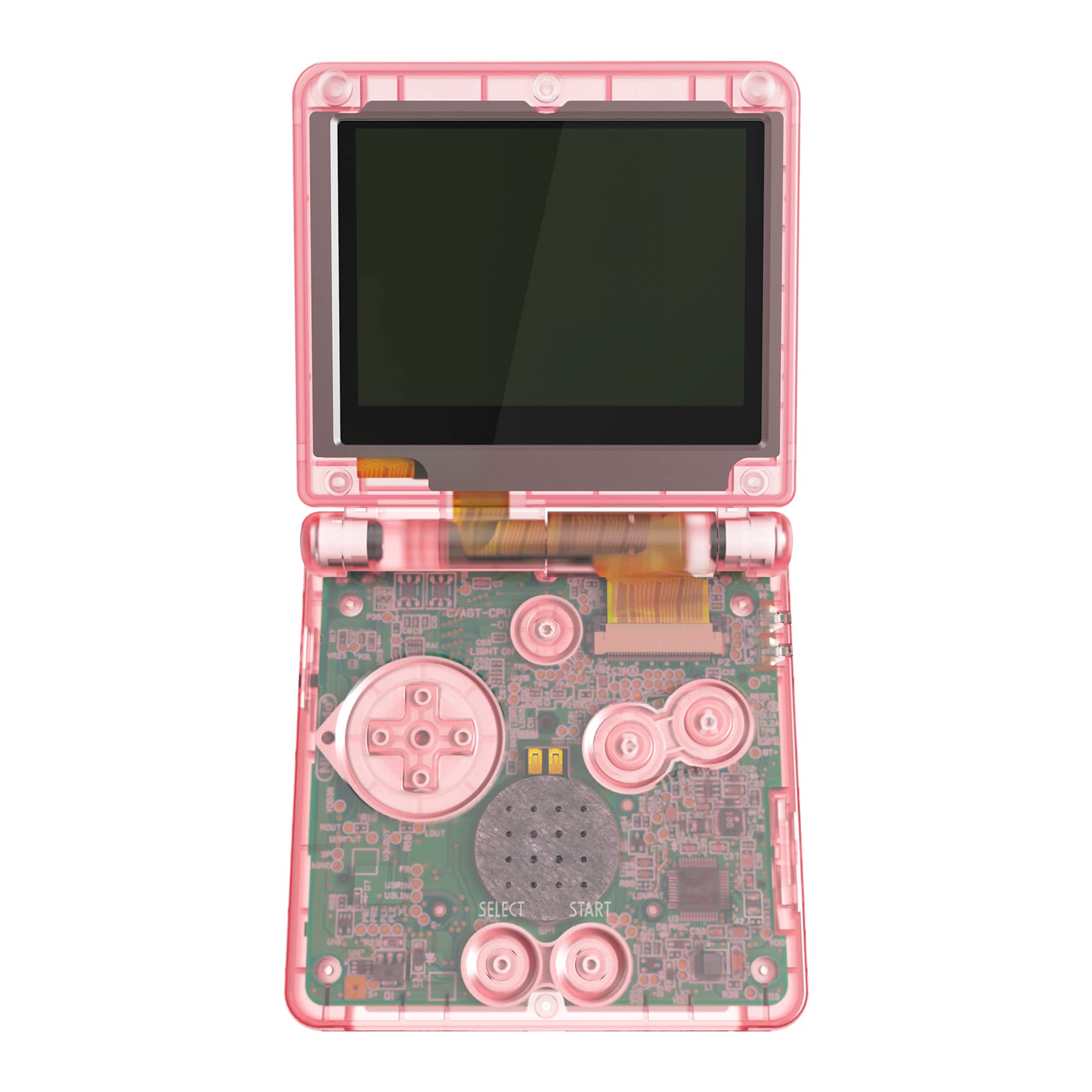 eXtremeRate Cherry Pink Replacement Shell for Gameboy Advance SP GBA SP - Compatible with IPS & Standard LCD Screens - DIY Custom Housing Case - Perfect for Gaming Enthusiasts & Console Modders (Console & Screen Not Included)