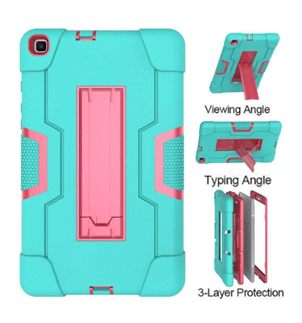 Samsung Galaxy Tab A 8.0 (2019) SM-T290/SM-T295 Shockproof Rugged Case - 3-in-1 Hybrid Protective Cover for Kids, Outdoor & Travel Use