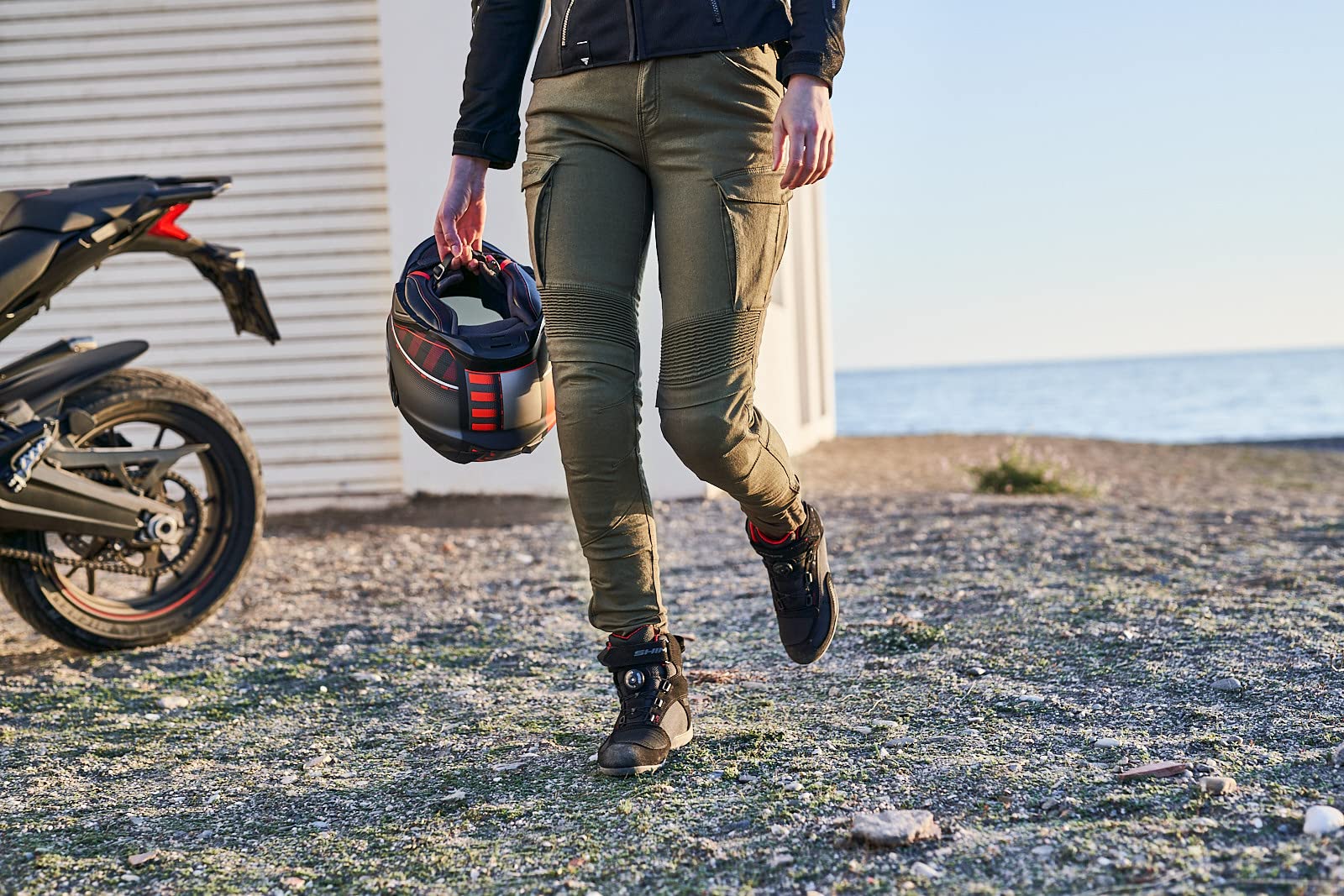 SHIMA Giro 2.0 Women's Motorcycle Pants - Stretchable Slim Fit Cargo Biker Pants with DuraQL Layer for Comfort & Protection | Perfect for Commuting, Touring & Urban Riding