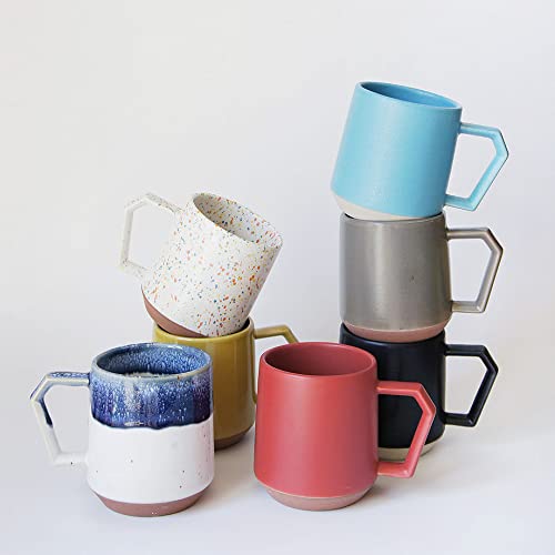 Premium Japanese Ceramic Coffee Mug & Tea Cup - 12oz, Dishwasher & Microwave Safe, Matte Black - Perfect for Home, Office & Gifts