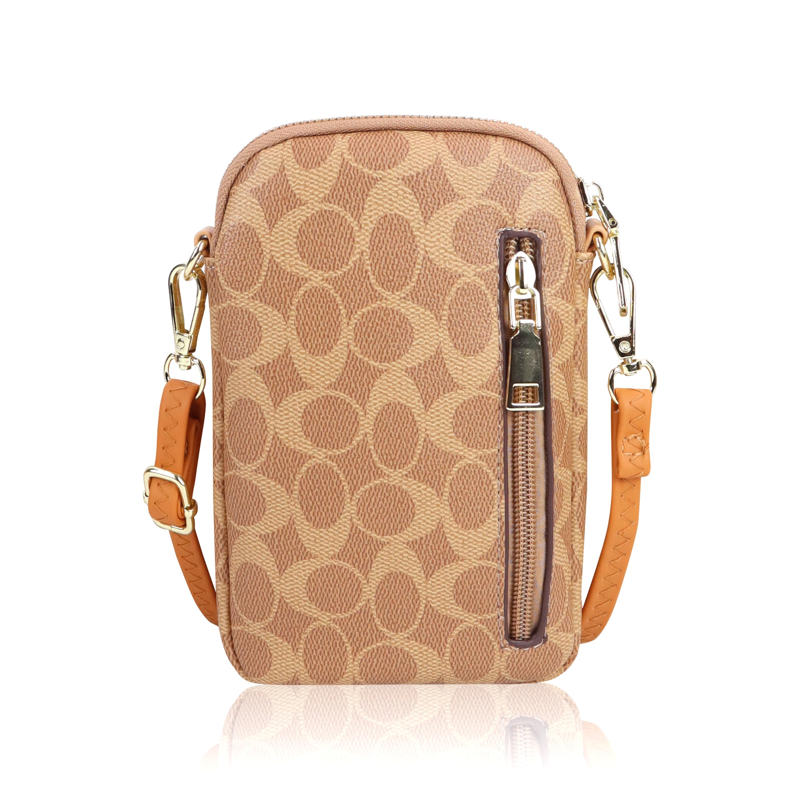 NFI Essentials Women's Crossbody Phone Holder Bag - Small Wallet Purse with Pocket, Clutch & Sling Strap - Perfect for Everyday Use, Travel, Shopping & Hands-Free Convenience