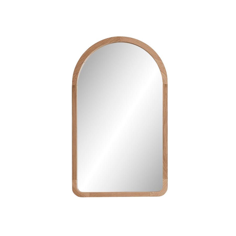 Alura Arch Mirror 600 - Tasmanian Oak Full Length Floor Mirror - Elegant Home Decor for Bedroom, Living Room & Entryway