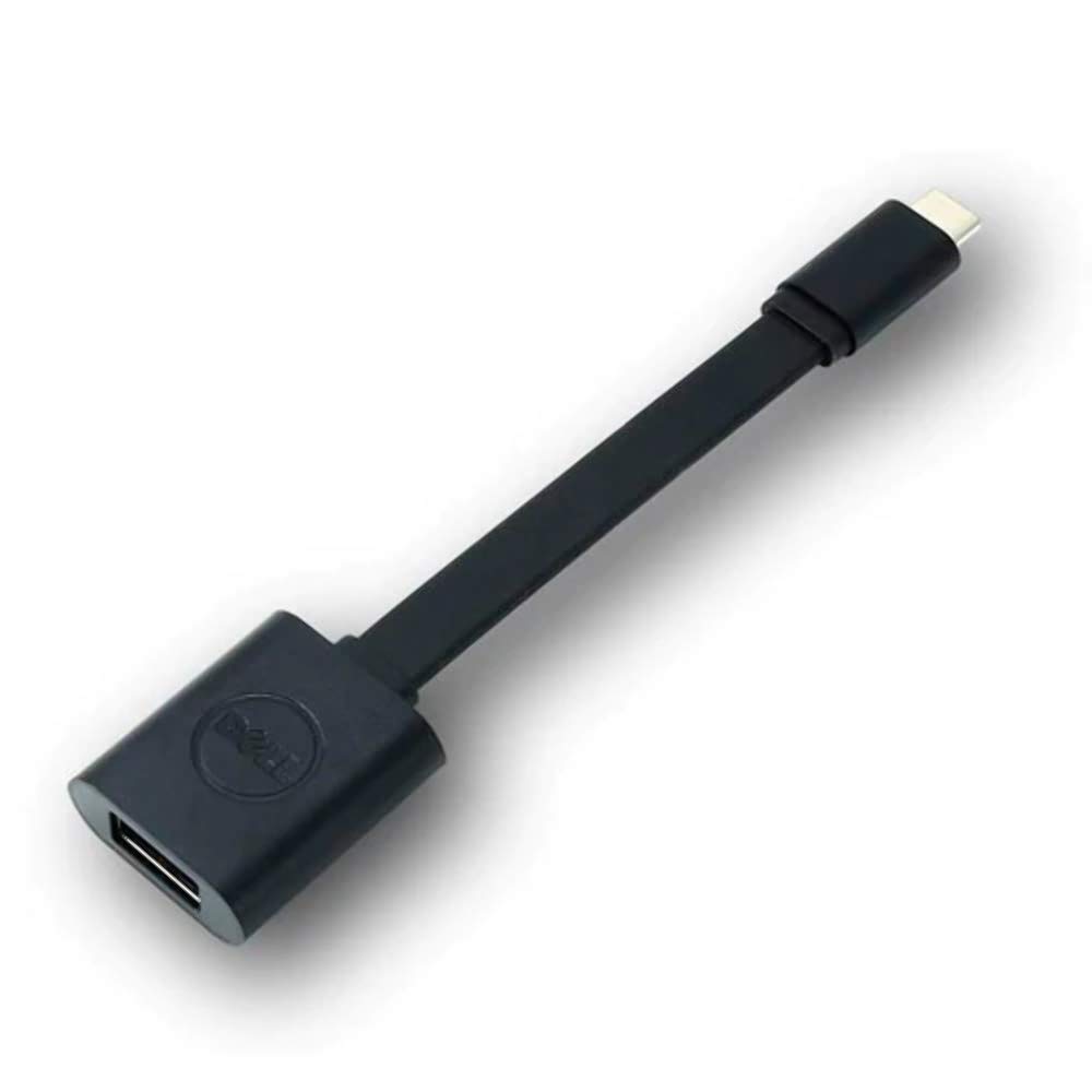 Original Dell 470-ABNE USB-C to USB-A 3.0 Adapter Replacement Part - Fast Data Transfer & Charging for Laptops, Tablets & Phones - Perfect for Home Office, Travel & Business Use
