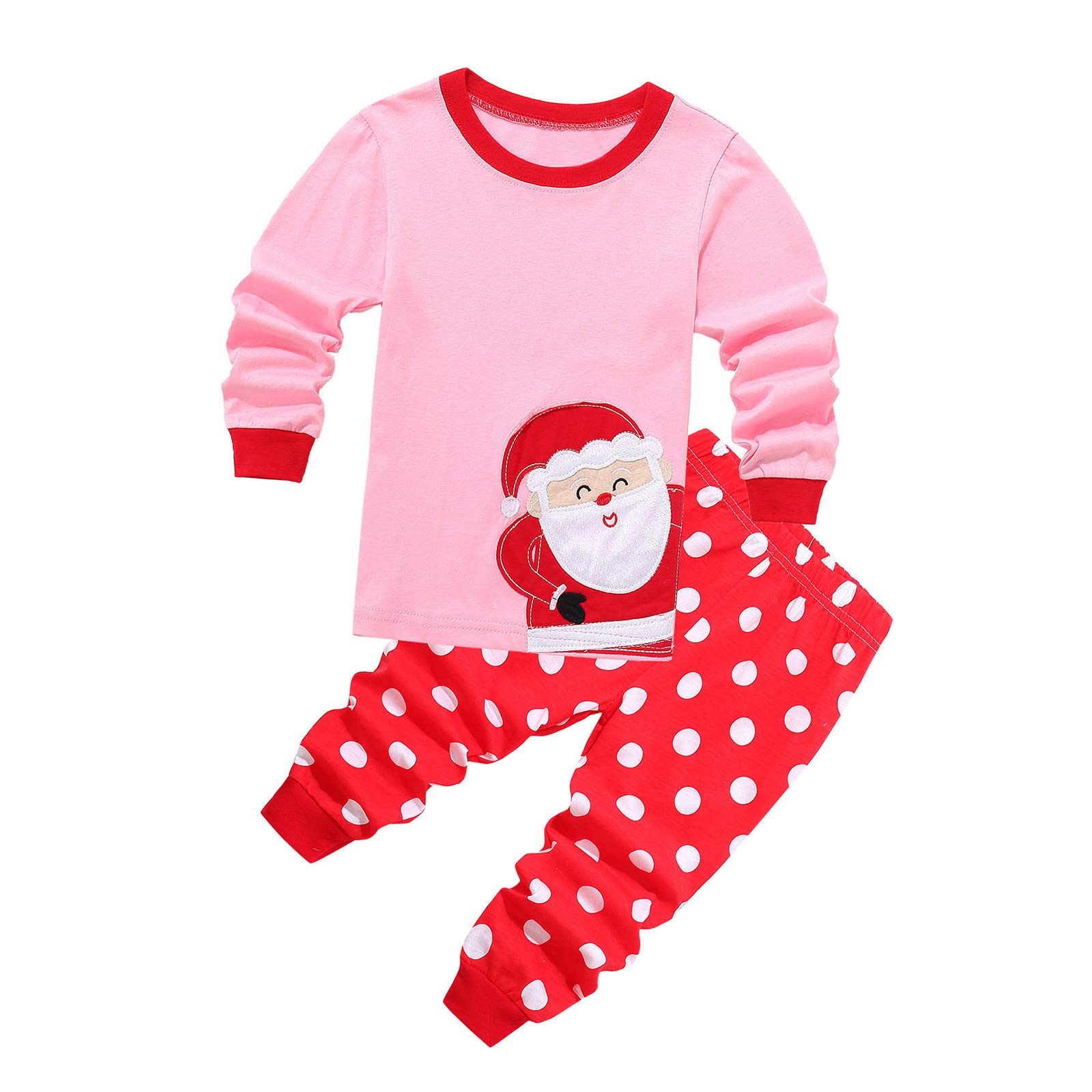 Santa Pajamas Set for Boys & Girls - Warm Christmas Toddler Sleepwear for Holiday Fun