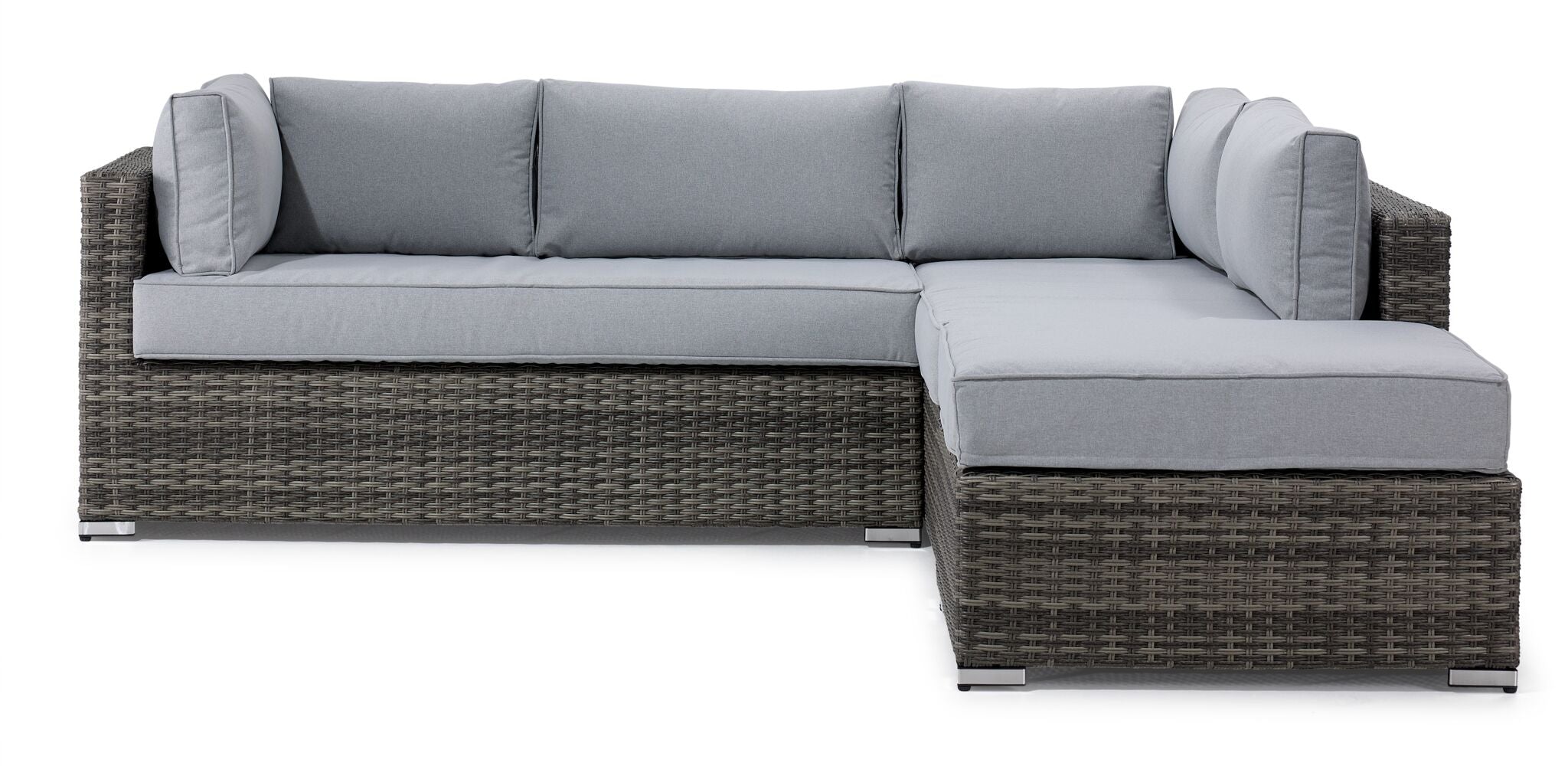 Cove 3-Piece Outdoor Sectional Sofa Set - Dark Grey Patio Furniture for Backyard, Garden & Poolside Relaxation