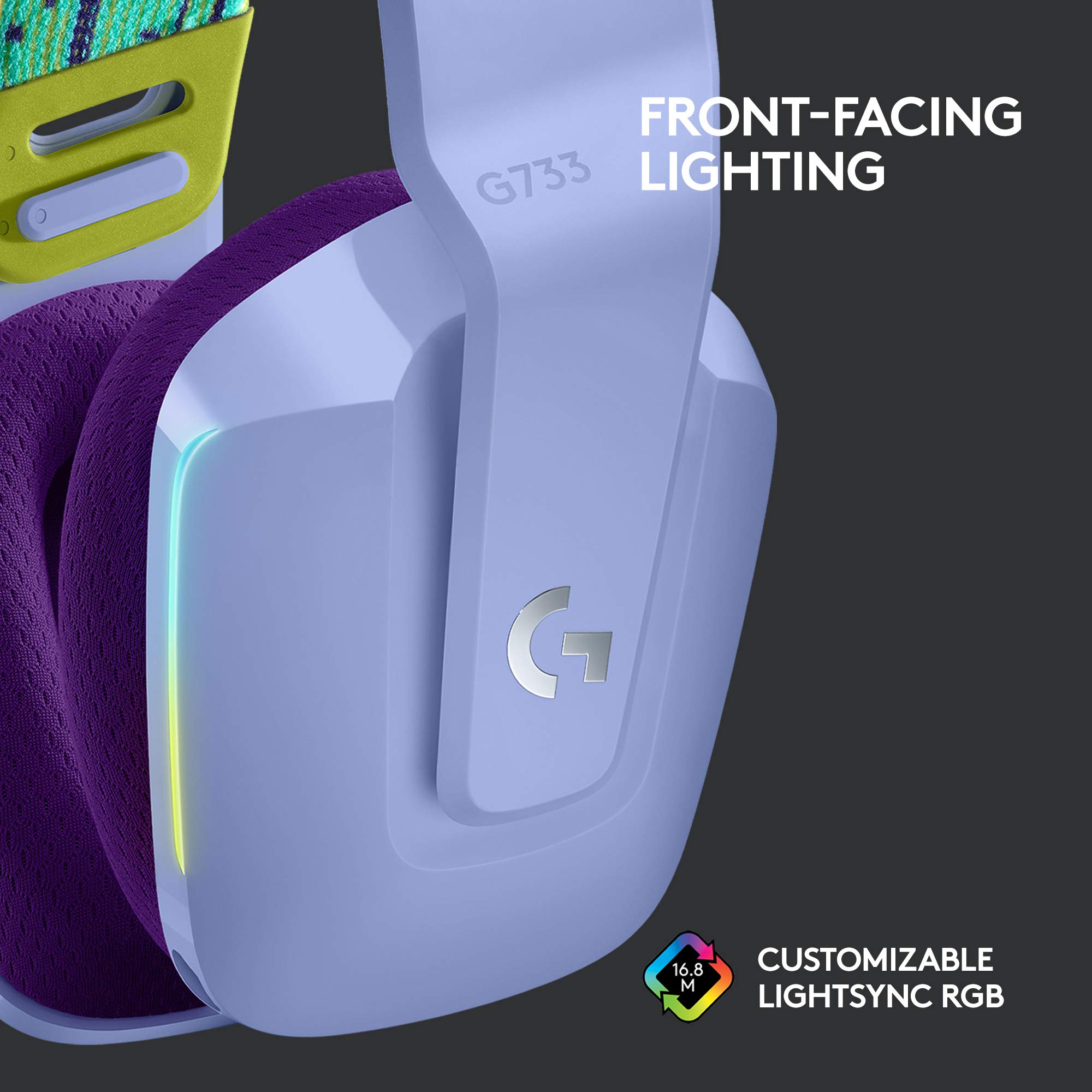 Logitech G305 Lightspeed Wireless Gaming Mouse & G733 Lightspeed Wireless Gaming Headset Combo - Lilac | Wireless PC Gaming Setup for Esports, Streaming & Home Office