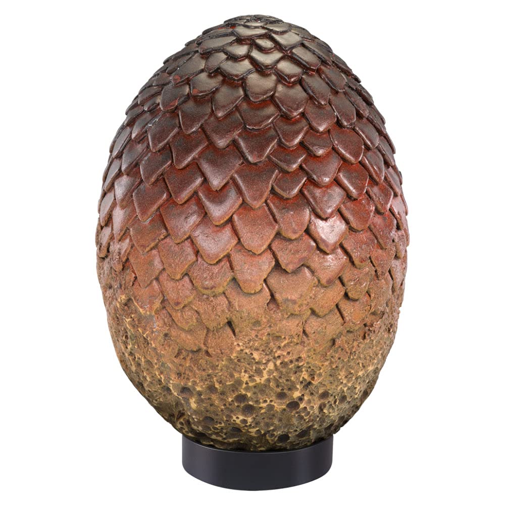 Game of Thrones Drogon Red Dragon Egg Replica - Perfect for Collectors, GOT Fans, and Fantasy-Themed Home Decor