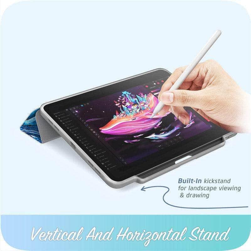Premium I BLASON iPad Pro 12.9 Case (2021/5th Gen) - Cosmo Series Full Body Trifold Smart Cover with Auto Sleep/Wake - Perfect for Work, Travel & Home Use