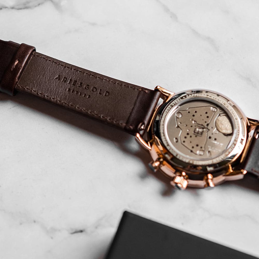 ARIES GOLD Venturer G 1033 RG Men's Chronograph Watch - Luxury Analog Chrono Timepiece for Business, Formal & Outdoor Activities