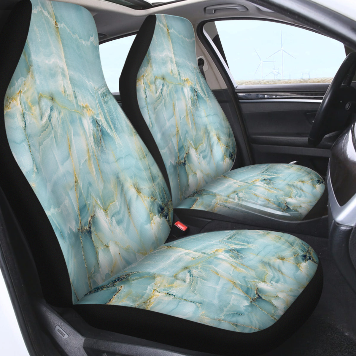 Premium Navagio Beach Car Seat Cover - Waterproof & Non-Slip Protection for Cars, SUVs, Trucks - Perfect for Travel, Pets, and Daily Commute